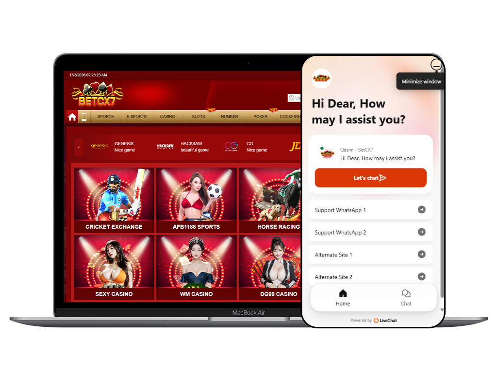 BetCX7 customer support